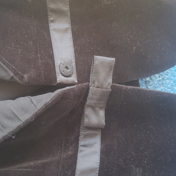 DKNY Donna Karan New York Black Velvet Silk Tuxedo Blazer Jacket. - Picture 9 of 12